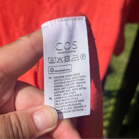 COS Linen Column Midi Dress - Picture 4 of 6